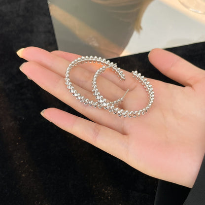 [Regal Gem]CLASH HOOP EARRINGS