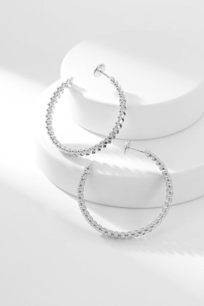 [Regal Gem]CLASH HOOP EARRINGS