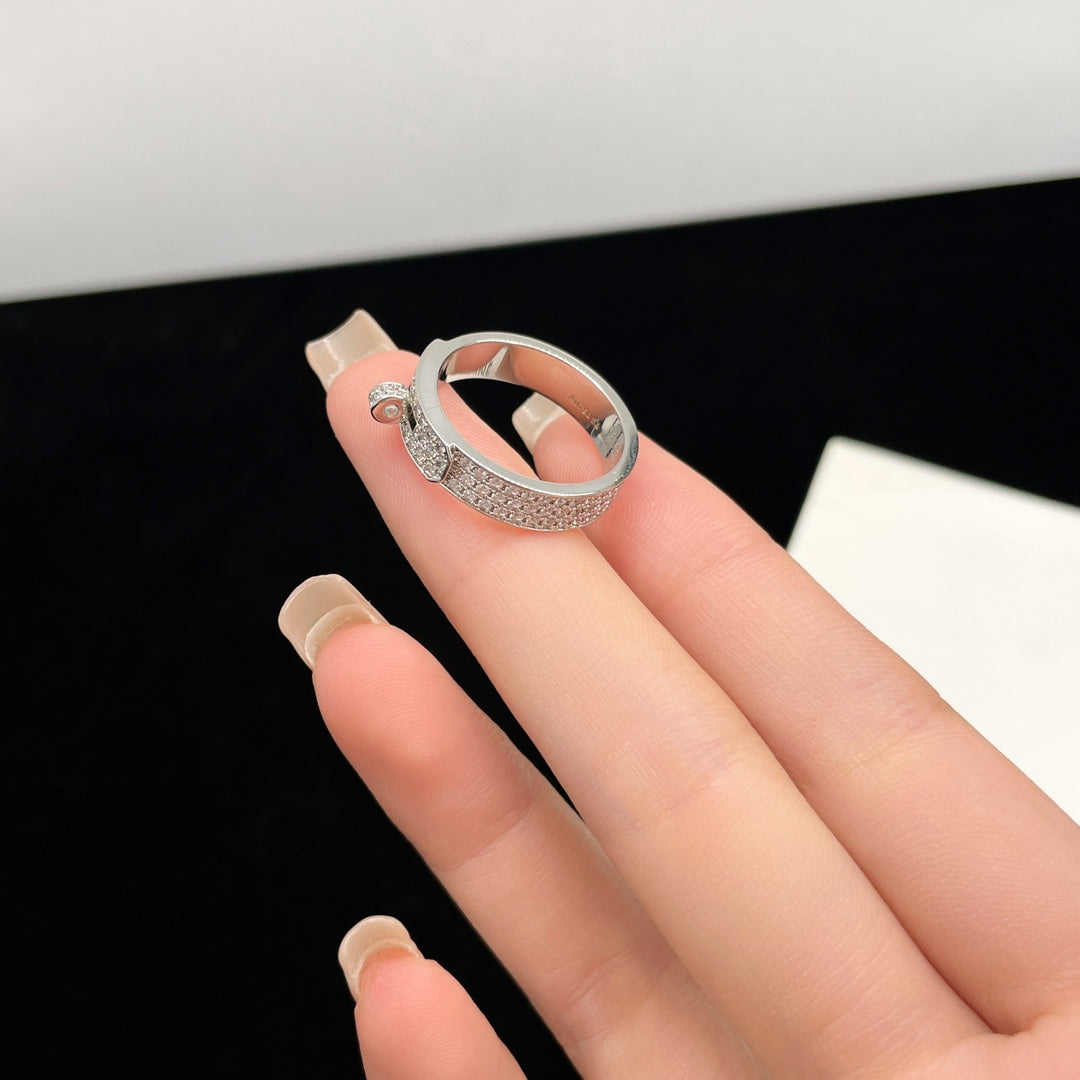 [Regal Gem]KELLY SILVER DIAMOND RING