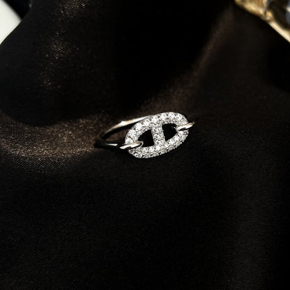 [Regal Gem]RONDE SMALL SILVER DIAMOND RING