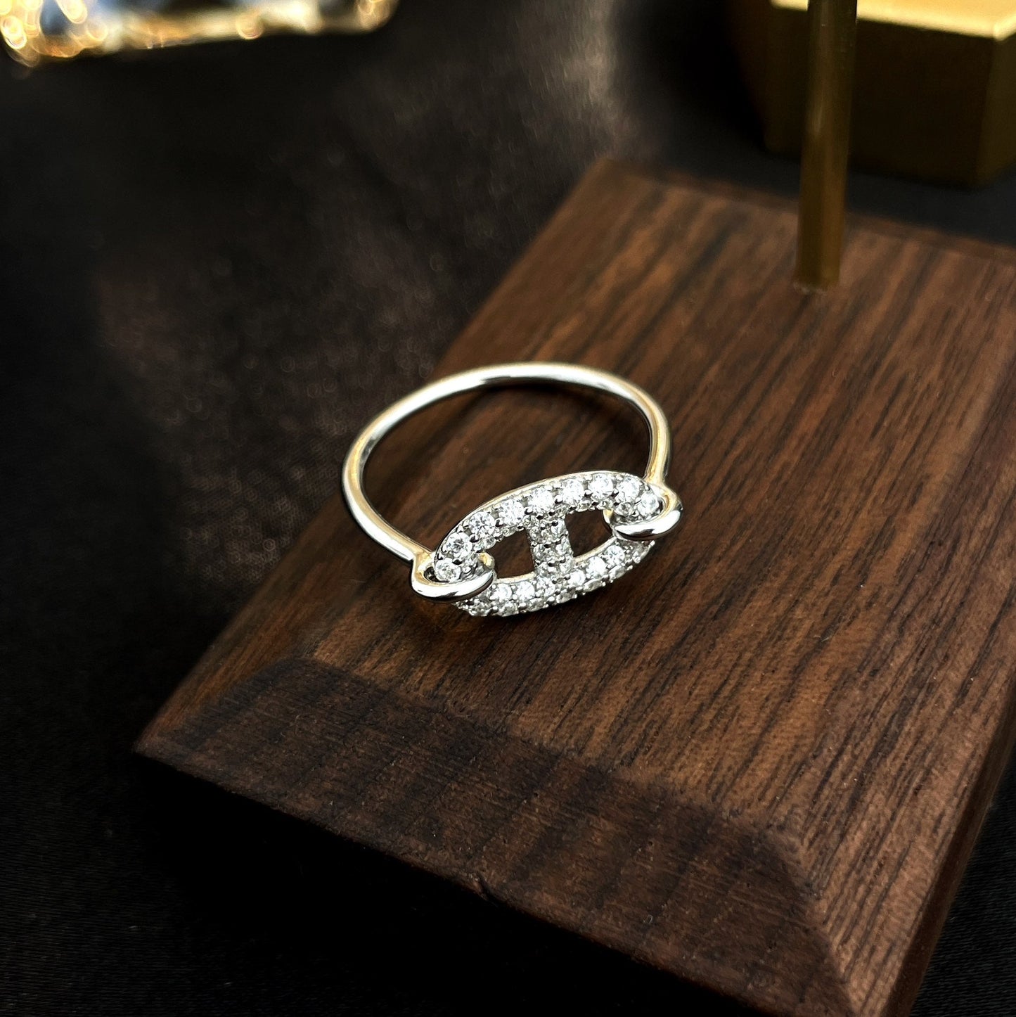 [Regal Gem]RONDE SMALL SILVER DIAMOND RING