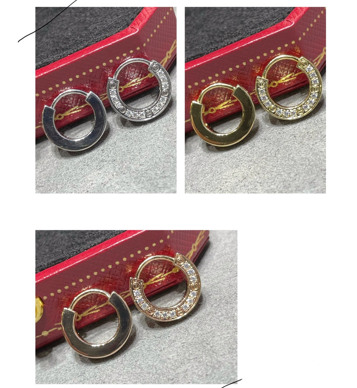 [Regal Gem]LOVE DIAMOND EARRINGS