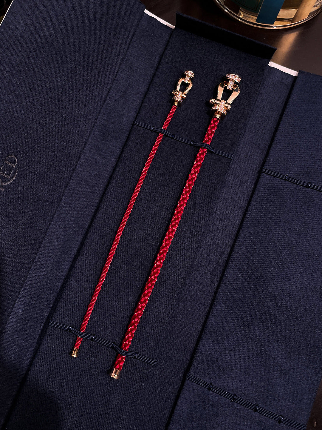 [Regal Gem]FORCE 10 HALF DIAMOND PINK GOLD RED CORDERI LARGE AND MEDIUM MODEL