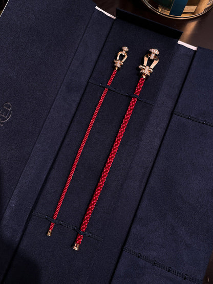 [Regal Gem]FORCE 10 HALF DIAMOND PINK GOLD RED CORDERI LARGE AND MEDIUM MODEL