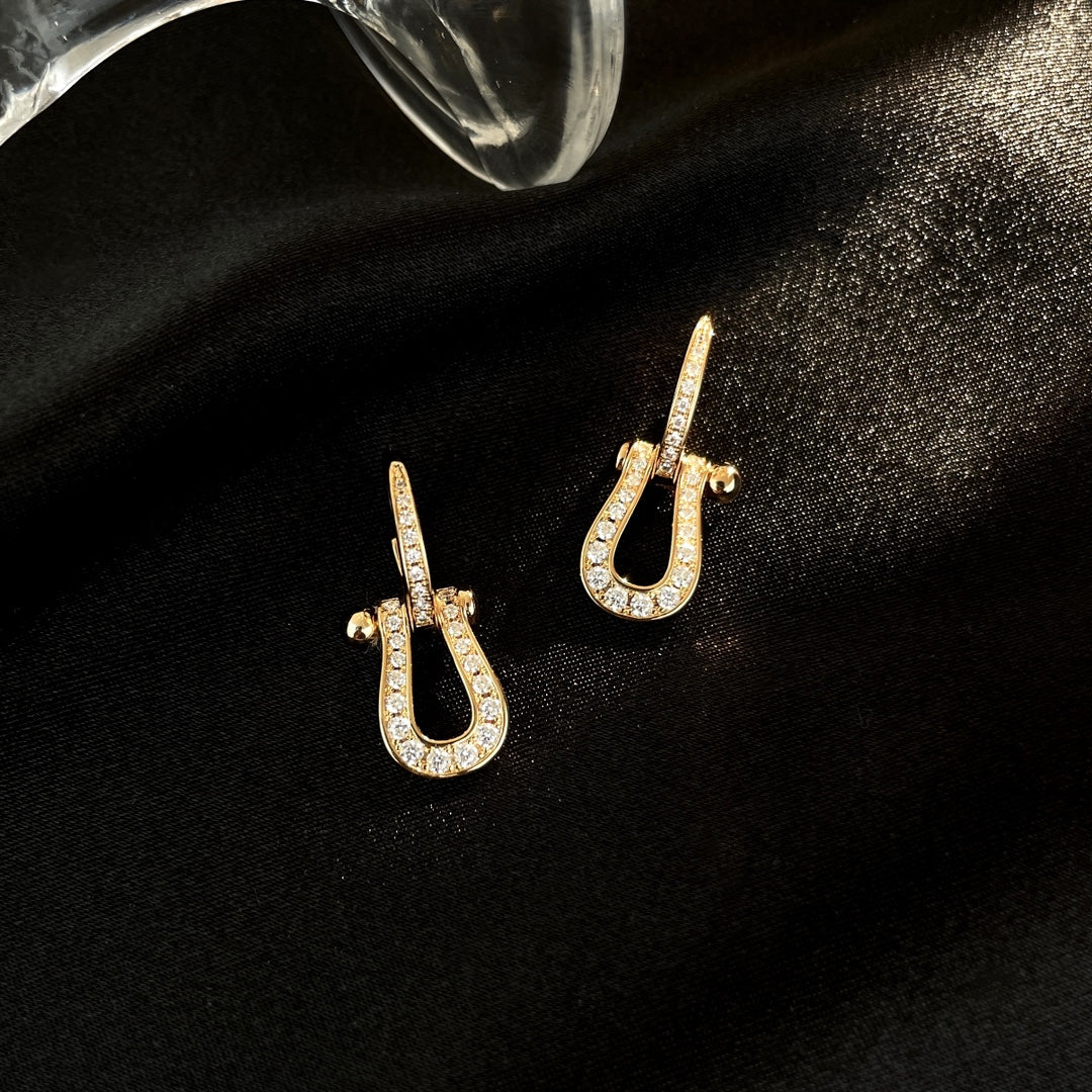 [Regal Gem]FORCE 10 FULL DIAMOND DROP EARRINGS MEDIUM MODEL