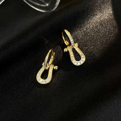 [Regal Gem]FORCE 10 FULL DIAMOND DROP EARRINGS MEDIUM MODEL