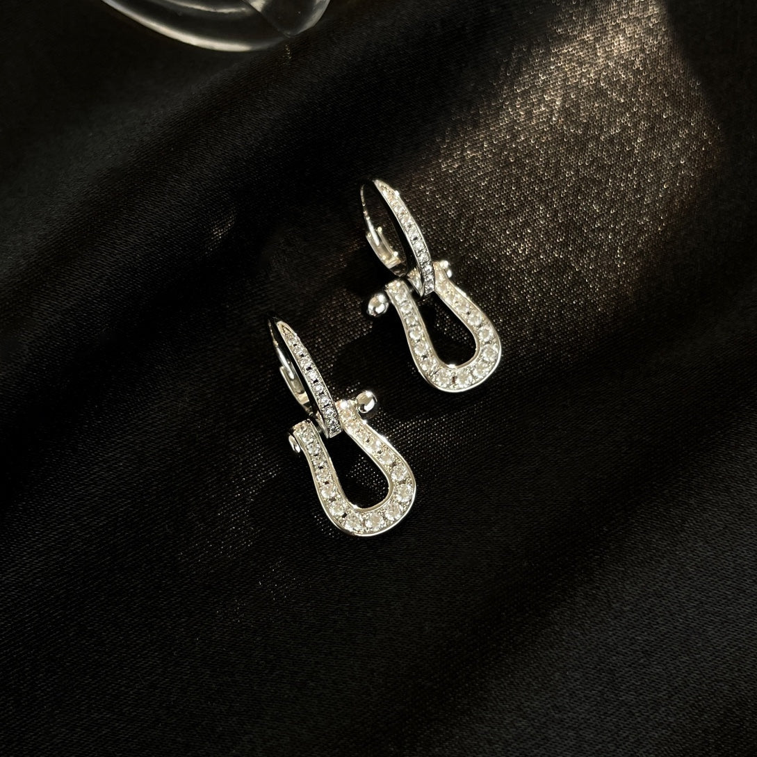 [Regal Gem]FORCE 10 FULL DIAMOND DROP EARRINGS MEDIUM MODEL