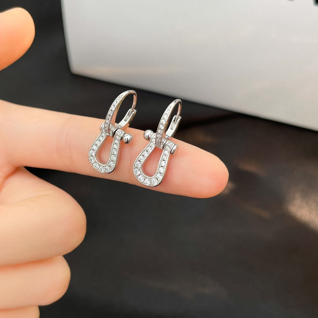 [Regal Gem]FORCE 10 FULL DIAMOND DROP EARRINGS MEDIUM MODEL