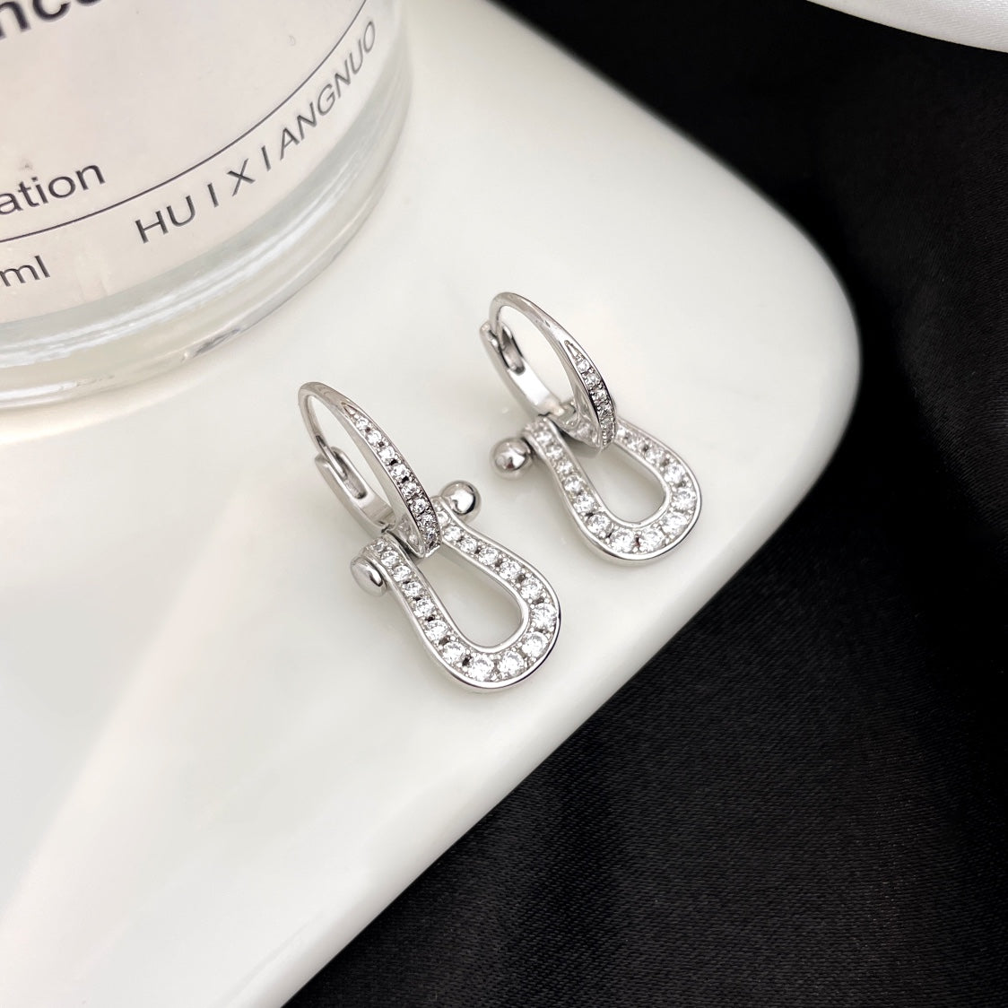 [Regal Gem]FORCE 10 FULL DIAMOND DROP EARRINGS MEDIUM MODEL