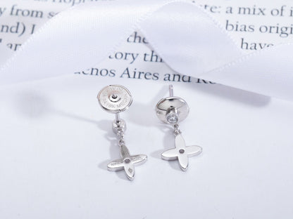 [Regal Gem]VIDYLLE SILVER DIAMOND MINI DROP EARRINGS