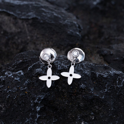 [Regal Gem]VIDYLLE SILVER DIAMOND MINI DROP EARRINGS