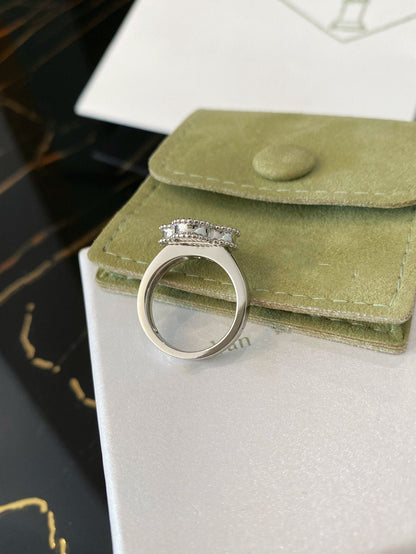 [Regal Gem]CLOVER SILVER RING