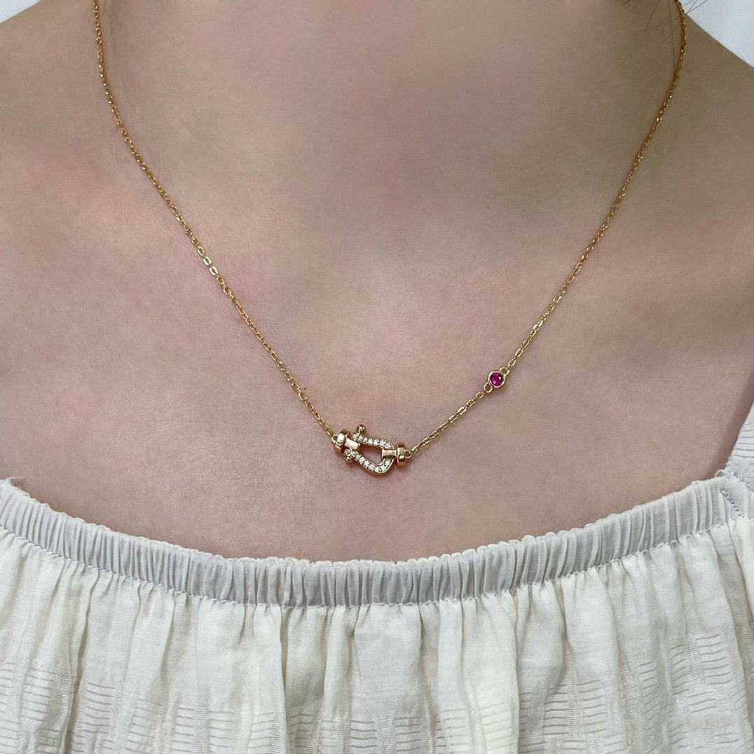 [Regal Gem]FORCE 10 DIAMOND PINK GOLD NECKLACE