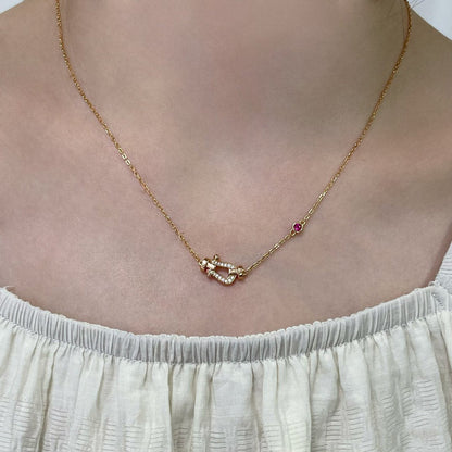 [Regal Gem]FORCE 10 DIAMOND PINK GOLD NECKLACE