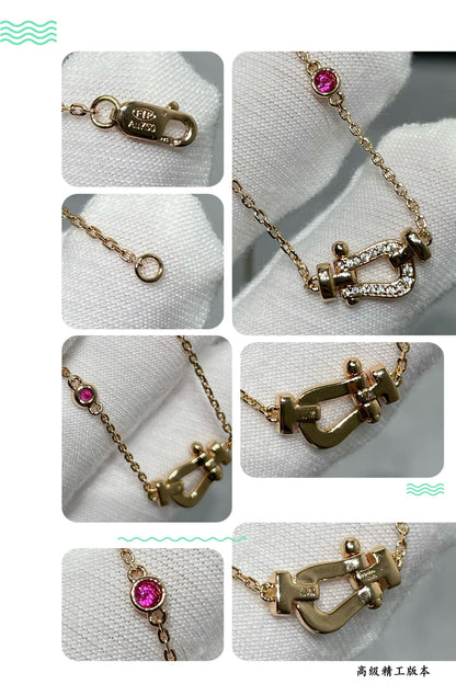 [Regal Gem]FORCE 10 DIAMOND PINK GOLD NECKLACE