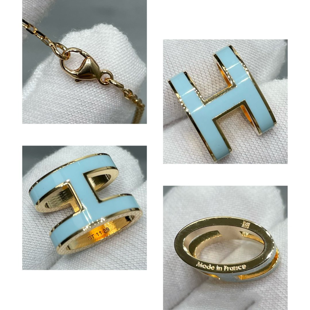 [Regal Gem]POP H SKY BLUE NECKLACE
