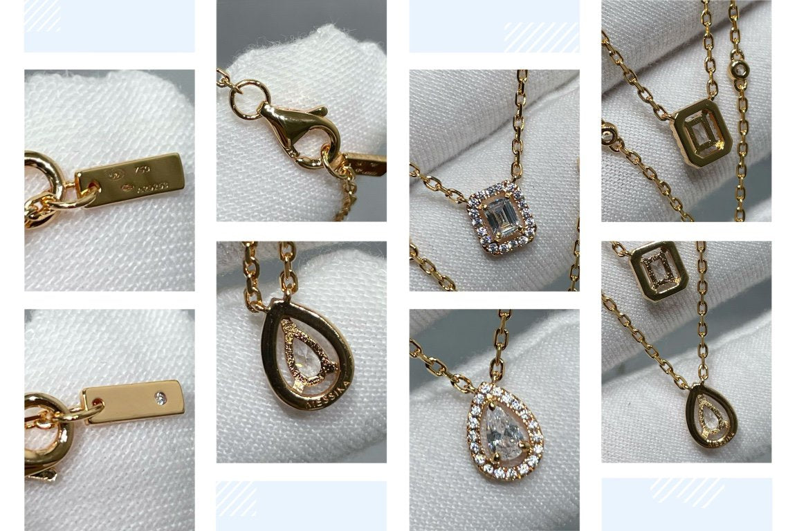 [Regal Gem]MY TWIN 2 ROW DIAMOND NECKLACE