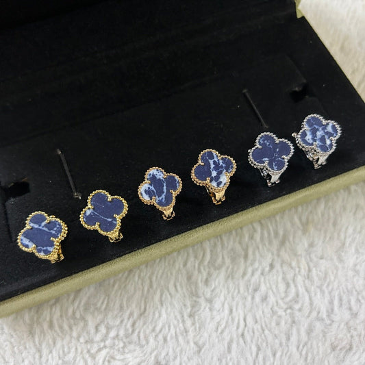 [Regal Gem]CLOVER PIETERSITE MEDIUM STUD EARRINGS