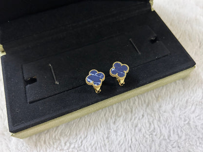 [Regal Gem]CLOVER PIETERSITE MEDIUM STUD EARRINGS