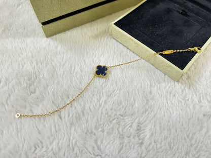 [Regal Gem]CLOVER 1 MOTIF PIETERSITE BRACELET