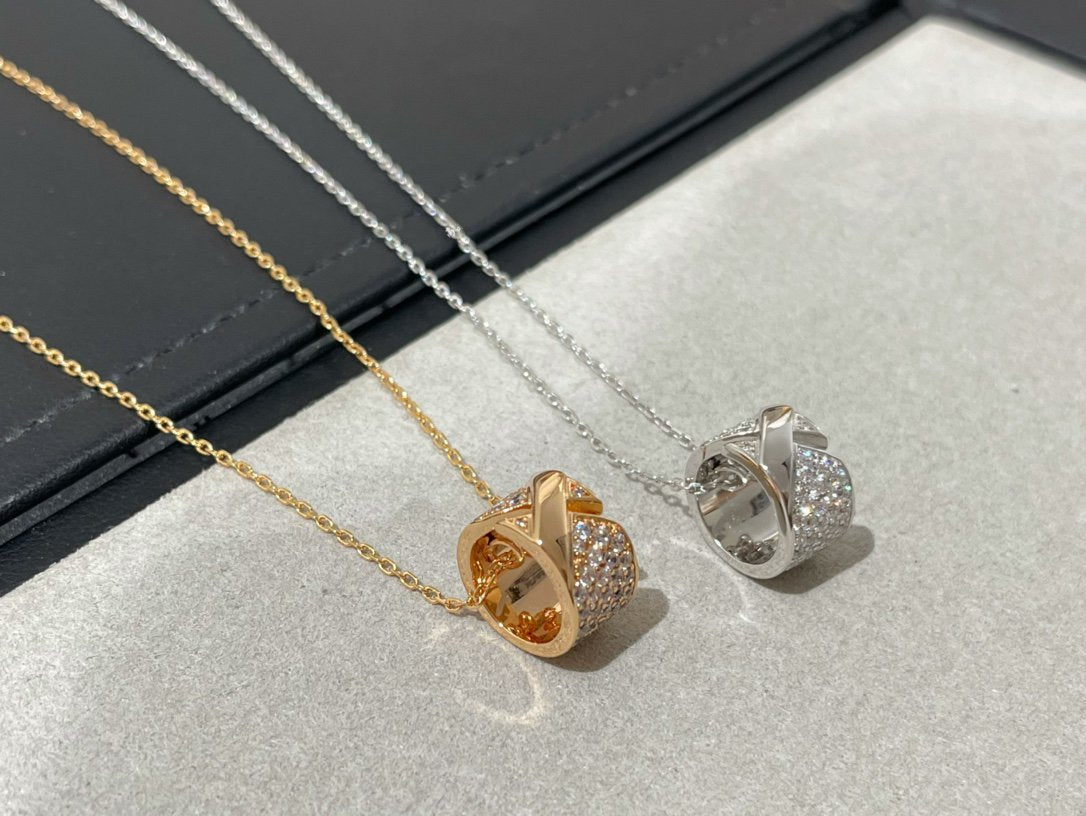 [Regal Gem]LIENS EVIDENCE DIAMOND PAVED NECKLACE