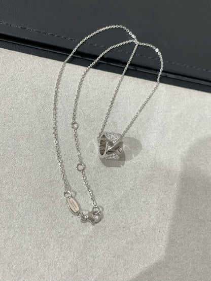 [Regal Gem]LIENS EVIDENCE DIAMOND PAVED NECKLACE