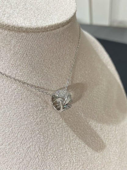 [Regal Gem]LIENS EVIDENCE DIAMOND PAVED NECKLACE