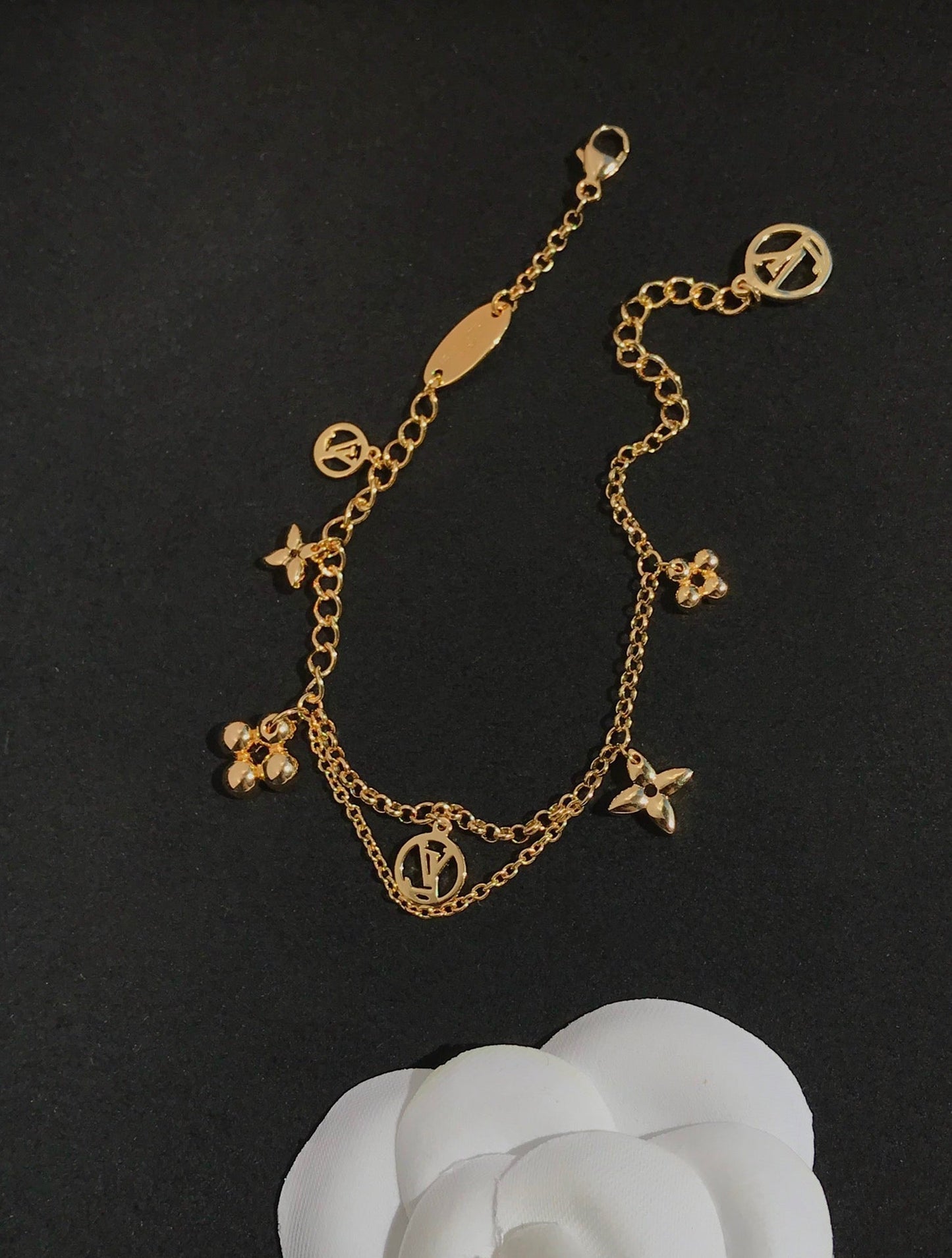 [Regal Gem]BLOOMING PINK GOLD MOP BRACELET