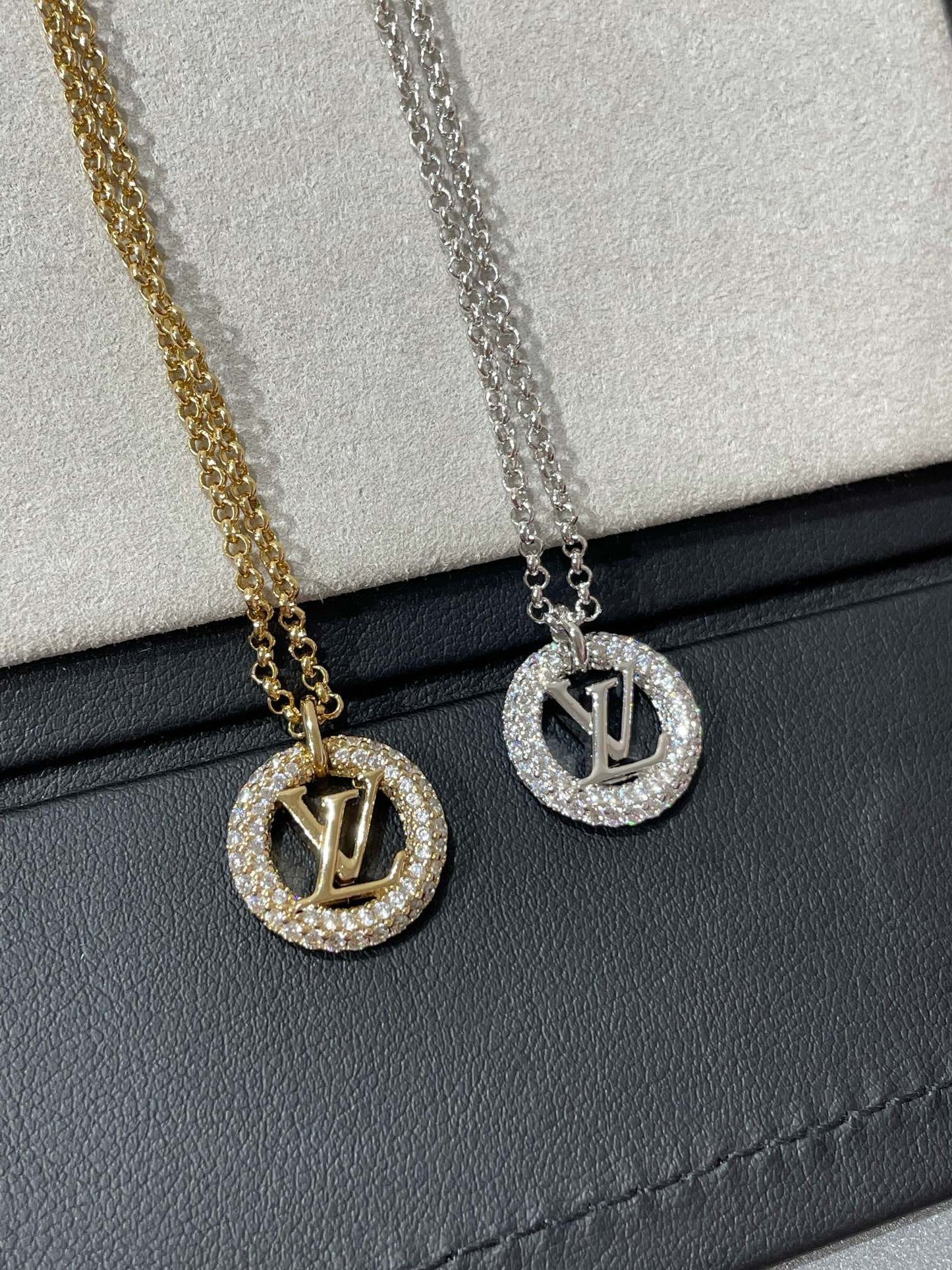 [Regal Gem]BY NIGHT DIAMOND PAVED NECKLACE