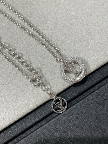 [Regal Gem]BY NIGHT DIAMOND PAVED NECKLACE