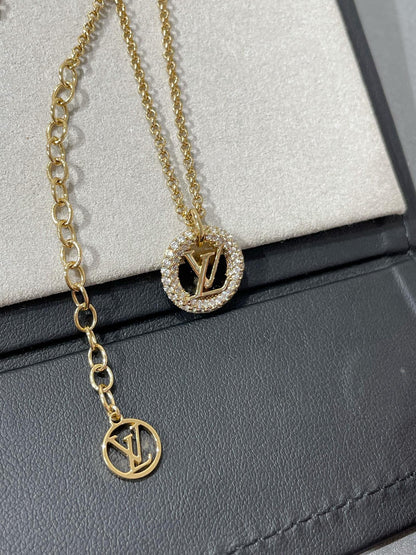 [Regal Gem]BY NIGHT DIAMOND PAVED NECKLACE