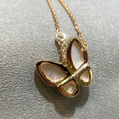 [Regal Gem]BUTTERFLY MOP DIAMOND NECKLACE