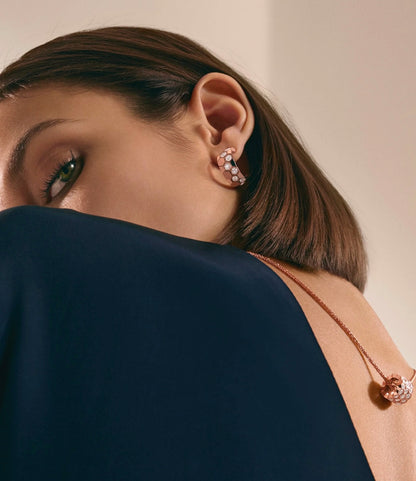 [Regal Gem]BEE LOVE DIAMOND HOOP EARRINGS