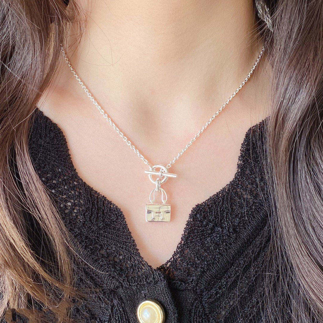 [Regal Gem]CONSTANCE PEDANT SILVER NECKLACE
