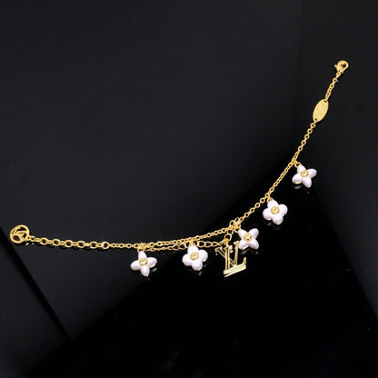 [Regal Gem]LOGO 6 MOTIF STAR AND SUN GOLD BRACELET