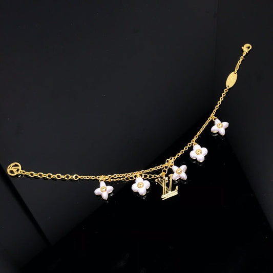 [Regal Gem]LOGO 6 MOTIF STAR AND SUN GOLD BRACELET