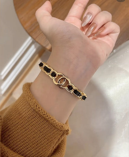 [Regal Gem]Double C Open Bangle