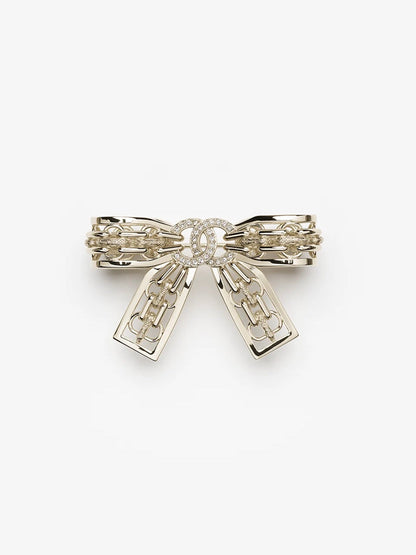 [Regal Gem]25K Hollow Bow Brooch