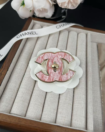 [Regal Gem]Pink Resin Classic Brooch 5cm