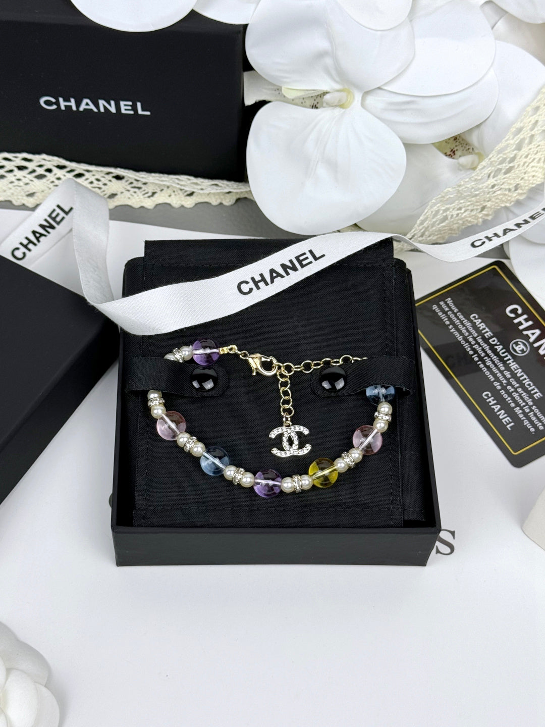 [Regal Gem]Colorful Transparent Resin Bracelet