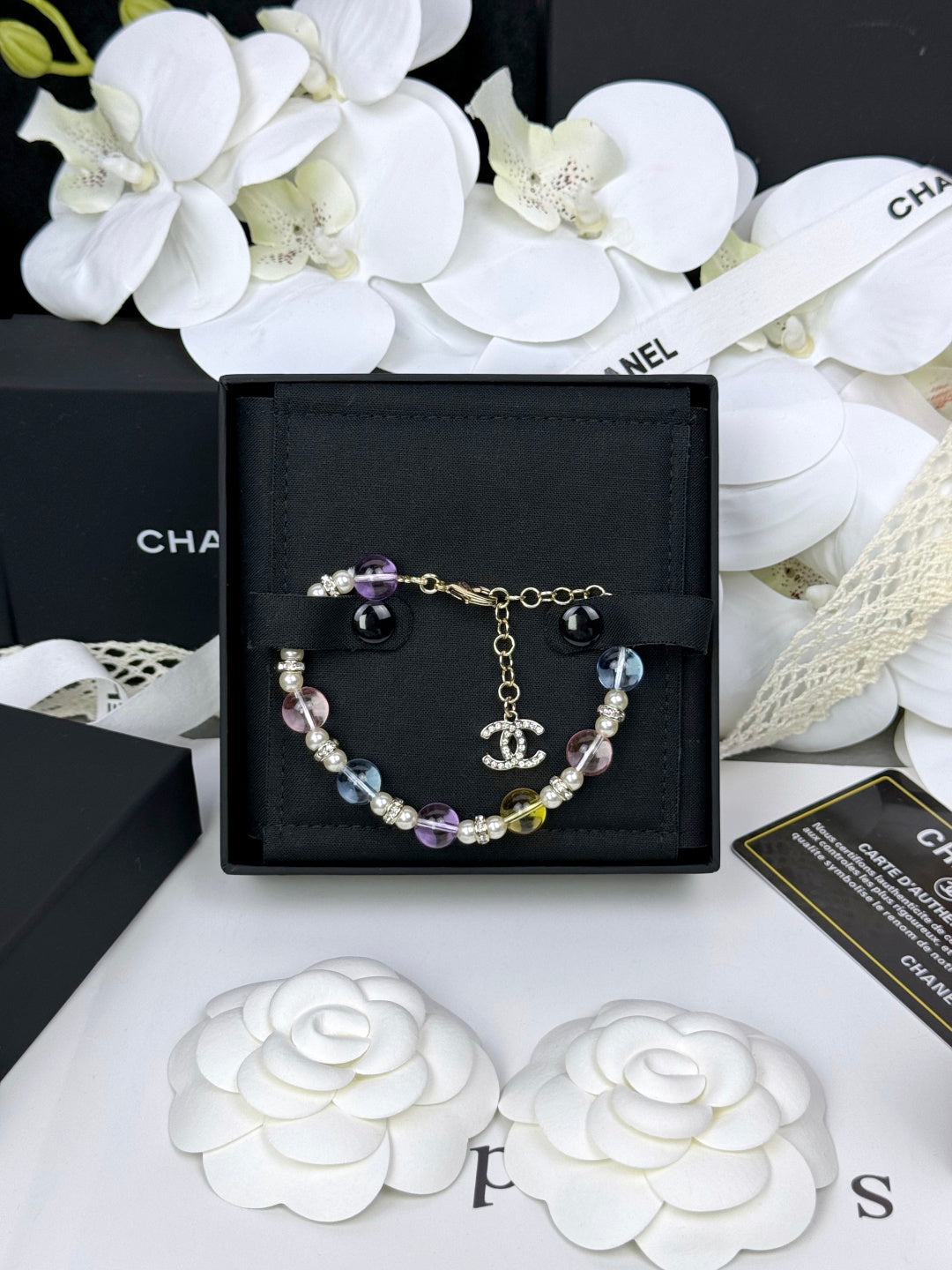 [Regal Gem]Colorful Transparent Resin Bracelet