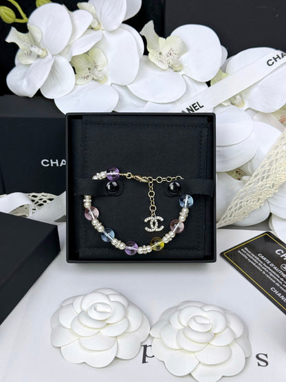 [Regal Gem]Colorful Transparent Resin Bracelet