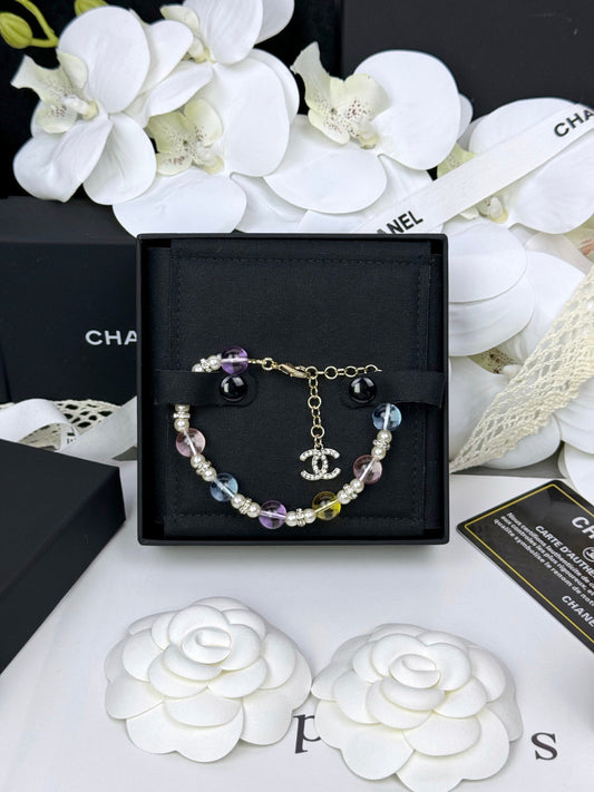 [Regal Gem]Colorful Transparent Resin Bracelet