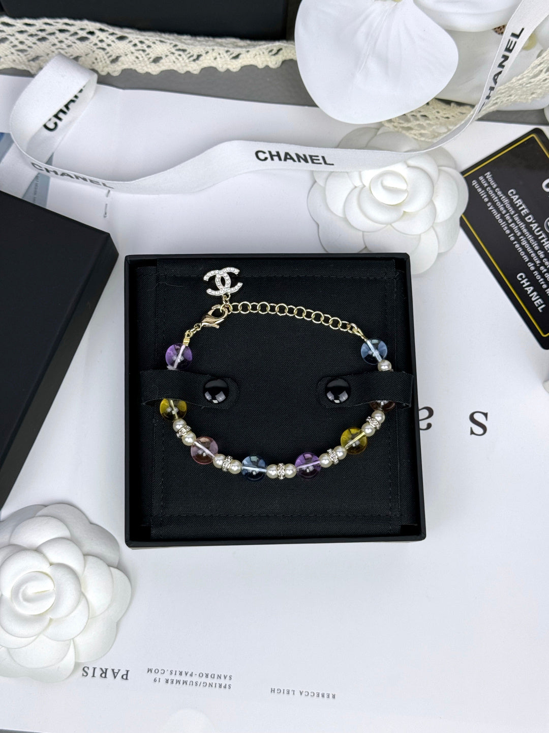 [Regal Gem]Colorful Transparent Resin Bracelet