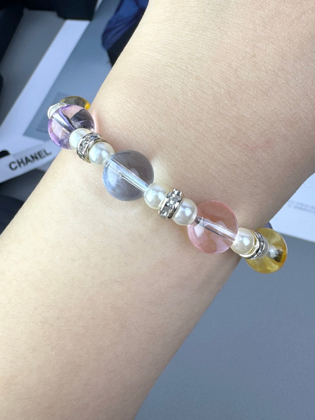 [Regal Gem]Colorful Transparent Resin Bracelet