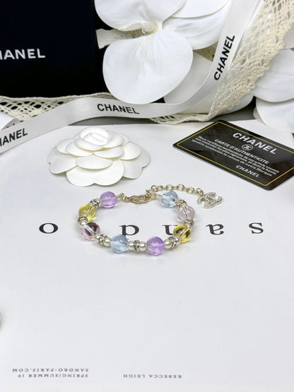 [Regal Gem]Colorful Transparent Resin Bracelet