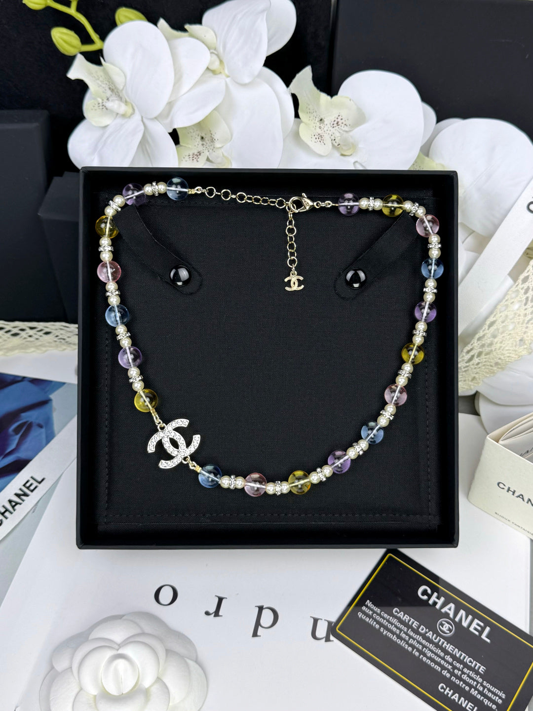 [Regal Gem]26C New Spring Collection Colorful Transparent Resin Necklace