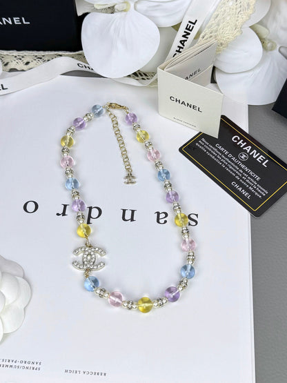 [Regal Gem]26C New Spring Collection Colorful Transparent Resin Necklace