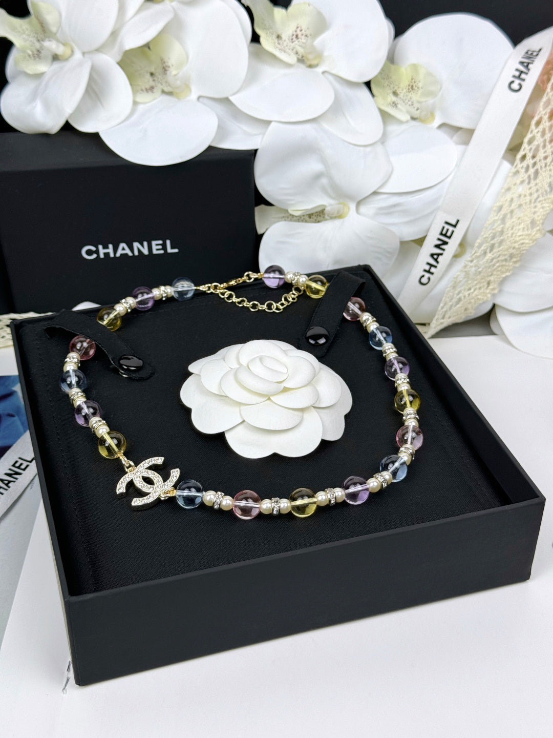 [Regal Gem]26C New Spring Collection Colorful Transparent Resin Necklace