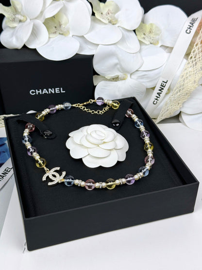 [Regal Gem]26C New Spring Collection Colorful Transparent Resin Necklace
